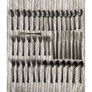 Interpur FLORENZ Stainless 45pc Flatware Set - Serves 6- vintage japan